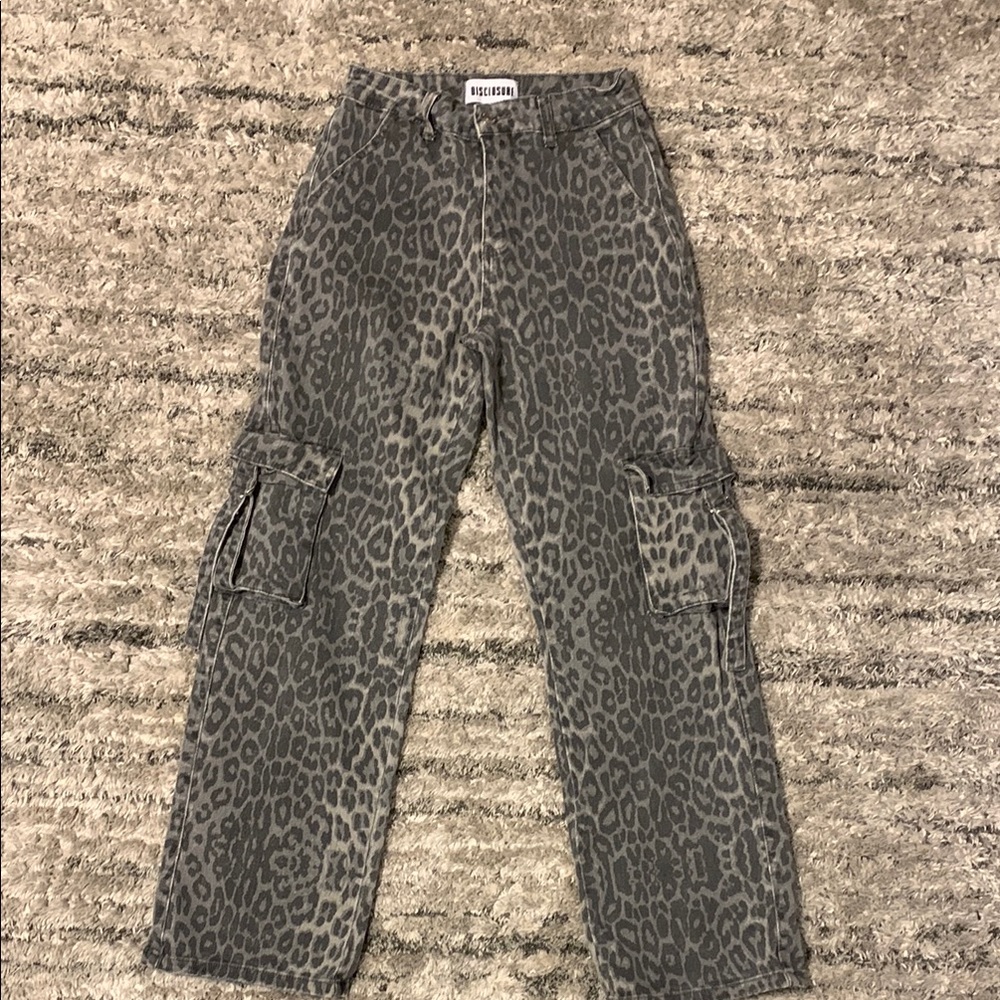 Leopard Cargo Pants
